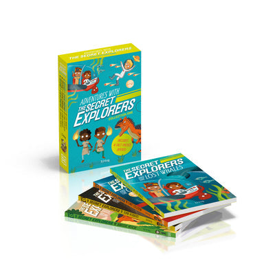 Adventures with the Secret Explorers: Collection One: 4-Book Box Set of Educational Fiction Chapter Books Books -- SJ King, Paperback