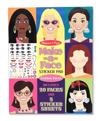 Cover Image for Make-A-Face Fashion Faces Stic -- Melissa & Doug, Novelty