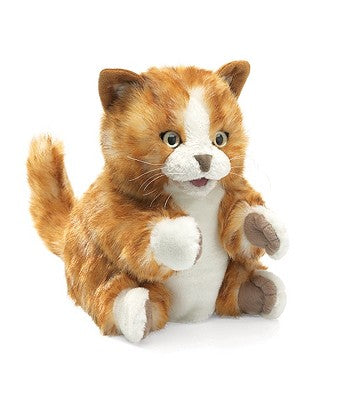 Cover Image for Orange Tabby Kitten Puppet -- Folkmanis Puppets, Fabric