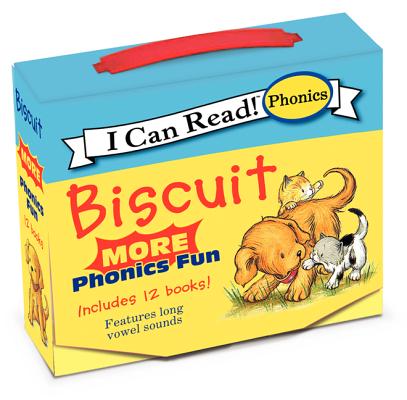 Cover Image for Biscuit: More 12-Book Phonics Fun!: A Box of 12 Mini-Books Featuring Short and Long Vowel Sounds for Dog Lovers -- Alyssa Satin Capucilli, Paperback