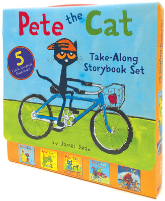 Cover Image for Pete the Cat Take-Along Storybook Set: A Box of 5 Books -- James Dean, Boxed Set