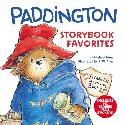 Cover Image for Paddington Storybook Favorites: Includes 6 Stories Plus Stickers! [With Sticker Sheet] -- Michael Bond, Hardcover