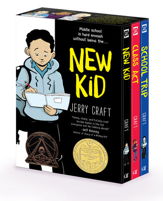 Cover Image for New Kid 3-Book Box Set: A Graphic Novel Collection: New Kid, Class Act, School Trip -- Jerry Craft, Other