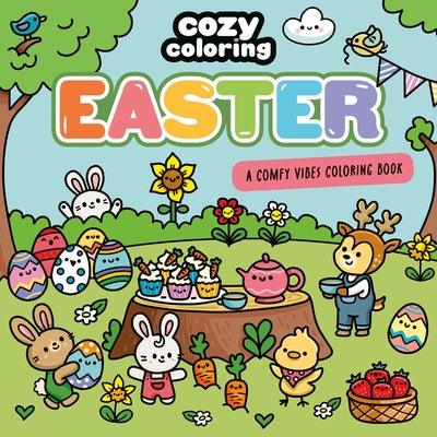 Cover Image for Cozy Coloring: Easter: A Comfy Vibes Coloring Book for Adults and Kids: Simple, Relaxing Pages Featuring Bouncing Bunnies, Hidden Eggs, and Spring Flo -- Cozy Coloring, Paperback