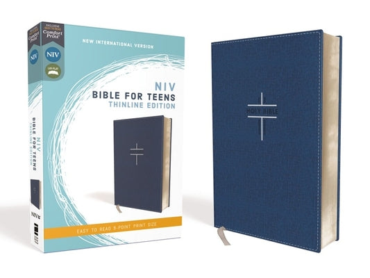 Cover Image for Niv, Bible for Teens, Thinline Edition, Leathersoft, Blue, Red Letter Edition, Comfort Print -- Zondervan, Imitation Leather