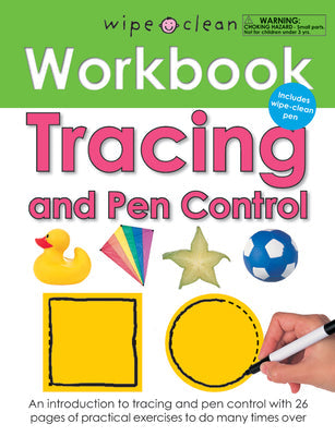Wipe Clean Workbook Tracing and Pen Control: Includes Wipe-Clean Pen [With Wipe Clean Pen] -- Roger Priddy, Spiral