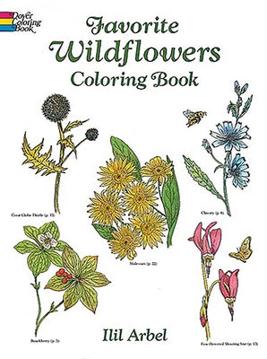 Cover Image for Favorite Wildflowers Coloring Book -- Ilil Arbel, Paperback
