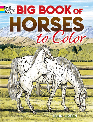 Cover Image for Big Book of Horses to Color -- John Green, Paperback