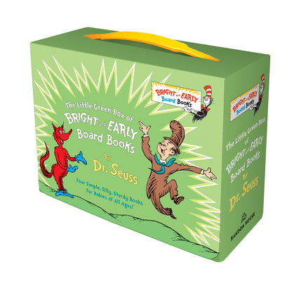 Cover Image for Little Green Boxed Set of Bright and Early Board Books: Fox in Socks; Mr. Brown Can Moo! Can You?; There's a Wocket in My Pocket!; Dr. Seuss's ABC -- Dr Seuss, Hardcover