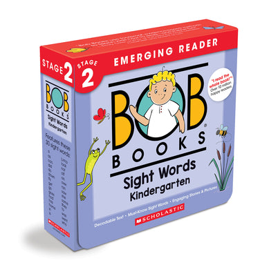 Cover Image for Bob Books - Sight Words Kindergarten Box Set of 10 Paperbacks Decodable Phonics Books, Ages 4 and Up, Kindergarten, Flashcards (Stage 2: Emerging Read -- Lynn Maslen Kertell, Paperback