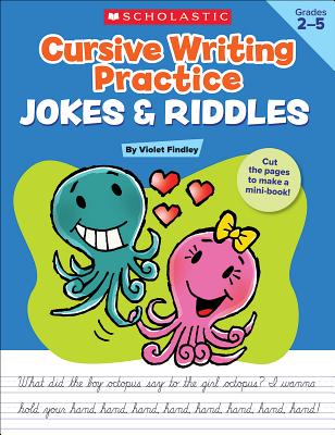 Cover Image for Cursive Writing Practice: Jokes & Riddles -- Violet Findley, Paperback