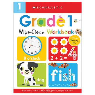 Cover Image for First Grade Wipe-Clean Workbook: Scholastic Early Learners (Wipe-Clean) -- Scholastic, Spiral