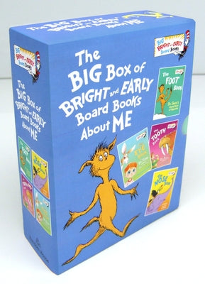 Cover Image for The Big Boxed Set of Bright and Early Board Books about Me: The Foot Book; The Eye Book; The Tooth Book; The Nose Book -- Dr Seuss, Hardcover