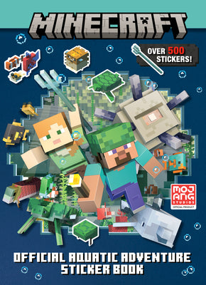 Cover Image for Minecraft Official Aquatic Adventure Sticker Book (Minecraft) -- Stephanie Milton, Paperback