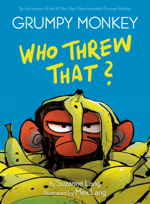 Cover Image for Grumpy Monkey Who Threw That?: A Graphic Novel -- Suzanne Lang, Hardcover