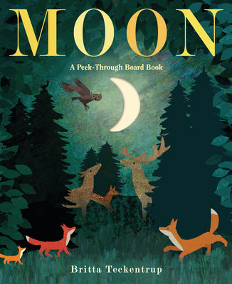 Cover Image for Moon: A Peek-Through Board Book -- Britta Teckentrup, Board Books