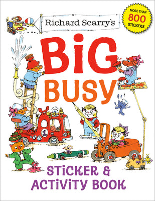 Cover Image for Richard Scarry's Big Busy Sticker & Activity Book -- Richard Scarry, Paperback