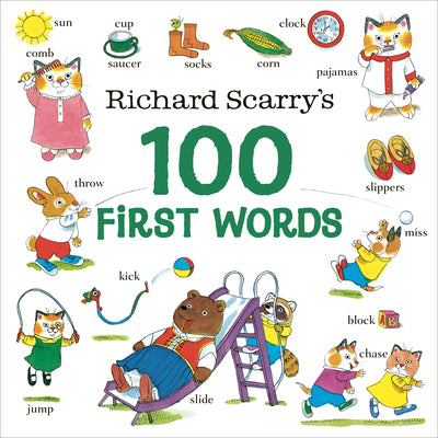 Cover Image for Richard Scarry's 100 First Words -- Richard Scarry, Board Books