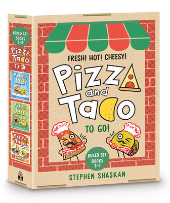 Cover Image for Pizza and Taco to Go! 3-Book Boxed Set: Books 1-3 (a Graphic Novel Boxed Set) -- Stephen Shaskan, Hardcover