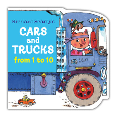 Cover Image for Richard Scarry's Cars and Trucks from 1 to 10 -- Richard Scarry, Board Books