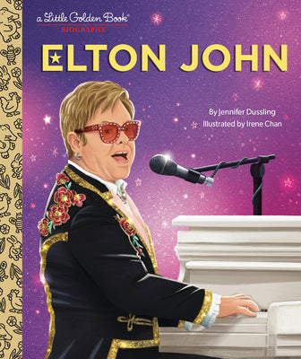 Cover Image for Elton John: A Little Golden Book Biography -- Jennifer Dussling, Hardcover