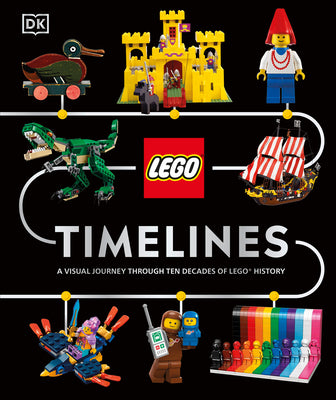 Cover Image for Lego Timelines: A Visual Journey Through Ten Decades of Lego History -- Simon Hugo, Hardcover