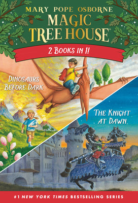 Cover Image for Magic Tree House 2-In-1 Bindup: Dinosaurs Before Dark/The Knight at Dawn -- Mary Pope Osborne, Paperback