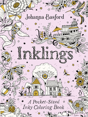 Cover Image for Inklings: A Pocket-Sized Inky Coloring Book -- Johanna Basford, Paperback