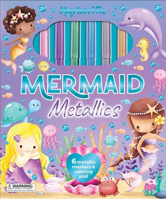 Cover Image for Markerific: Mermaid Metallics: Activity Folder with 6 Markers -- Lake Press, Other
