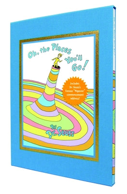 Cover Image for Oh, the Places You'll Go! Slipcased Deluxe Edition -- Dr Seuss, Hardcover