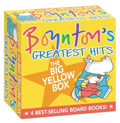 Cover Image for Boynton's Greatest Hits the Big Yellow Box (Boxed Set): The Going to Bed Book; Horns to Toes; Opposites; But Not the Hippopotamus -- Sandra Boynton, Boxed Set