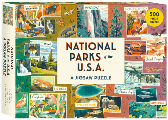 Cover Image for National Parks of the USA a Jigsaw Puzzle: 500 Piece Puzzle -- Kate Siber, Other
