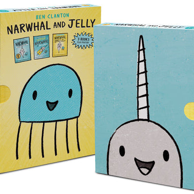 Narwhal and Jelly Box Set (Paperback Books 1, 2, 3, and Poster) -- Ben Clanton, Paperback
