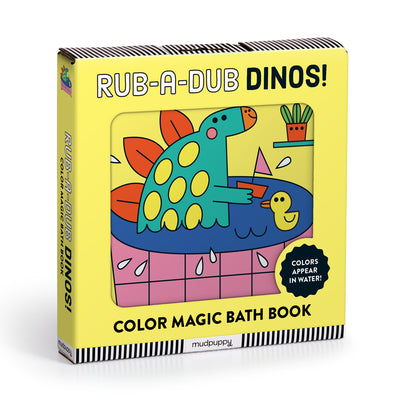 Cover Image for Rub-A-Dub Dinos! Color Magic Bath Book -- Mudpuppy, Vinyl-bound