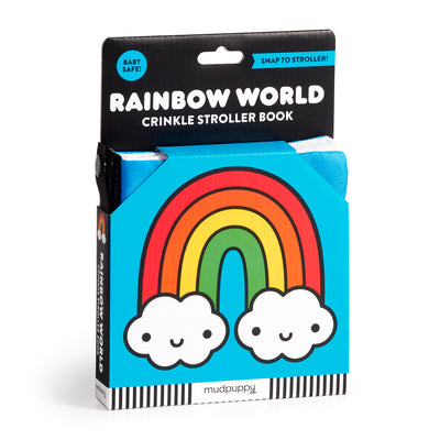 Cover Image for Rainbow World Crinkle Fabric Stroller Book -- Mudpuppy, Fabric