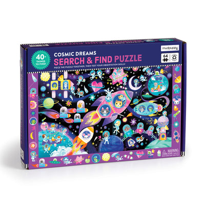 Cover Image for Cosmic Dreams 64 Piece Search & Find Puzzle -- Mudpuppy, Other