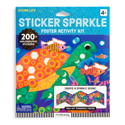 Cover Image for Ocean Life Sticker Sparkle Poster Activity Kit -- Natalie Marshall, Other
