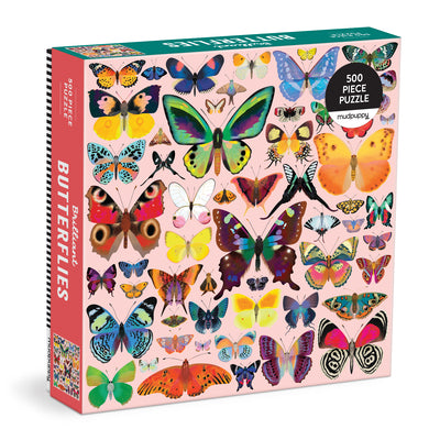 Cover Image for Brilliant Butterflies 500 Piece Family Puzzle -- Mudpuppy, Other