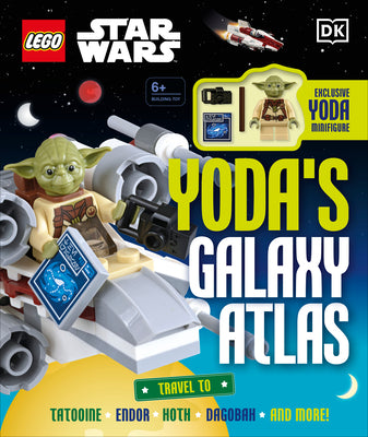 Cover Image for Lego Star Wars Yoda's Galaxy Atlas: With Exclusive Yoda Lego Minifigure -- Simon Hugo, Hardcover