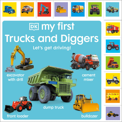 Cover Image for My First Trucks and Diggers: Let's Get Driving! -- DK, Board Books