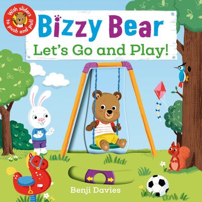 Cover Image for Bizzy Bear: Let's Go and Play: (Interactive Board Book about Playing at the Park for Toddlers - With Sturdy Tabs and Slides to Push and Pull) -- Benji Davies, Board Books