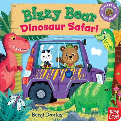 Cover Image for Bizzy Bear: Dinosaur Safari: (Interactive Prehistoric Dinosaur Board Book for Toddlers - With Sturdy Tabs and Slides to Push and Pull) -- Benji Davies, Board Books