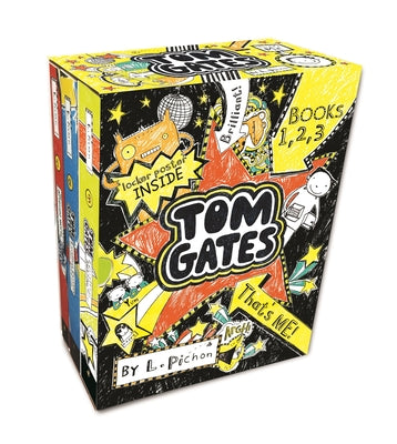 Cover Image for Tom Gates That's Me! (Books One, Two, Three): (Box Set of Funny Illustrated Chapter Books for Middle Grade Readers Ages 8-12) -- L. Pichon, Boxed Set