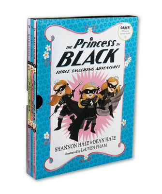 Cover Image for The Princess in Black: Three Smashing Adventures: Books 1-3 (Box Set of Early Chapter Books about Funny Hero Adventures) -- Shannon Hale, Paperback
