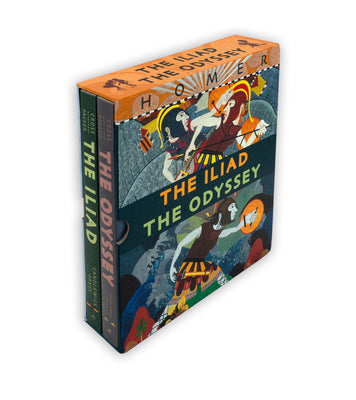 Cover Image for The Iliad/The Odyssey Boxed Set: (Two Illustrated Epic Retellings of Homer's Greek Myths Featuring Gods, Heroes, Battles, and Legendary Journeys for Y -- Gillian Cross, Hardcover