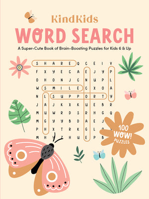 Cover Image for Kindkids Word Search: A Super-Cute Book of Brain-Boosting Puzzles for Kids 6 & Up -- Better Day Books, Paperback