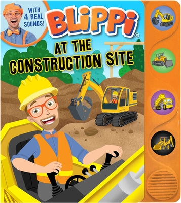 Cover Image for Blippi: At the Construction Site -- Editors of Studio Fun International, Board Books