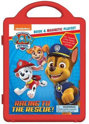 Cover Image for Nickelodeon Paw Patrol: Racing to the Rescue!: Book & Magnetic Play Set -- Lori C. Froeb, Other