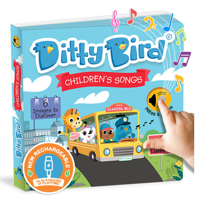 Cover Image for Ditty Bird Children's Songs Interactive Musical Book for Toddlers 1- 3 Nursery Rhymes Musical Books Wheels on the Bus -- Ditty Bird, Board Books
