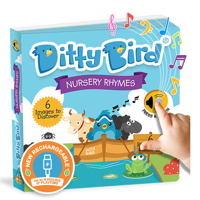 Cover Image for Ditty Bird Nursery Rhymes Interactive Musical Sound Book for Toddlers 1- 3 Sing-Along Boardbook for Baby -- Ditty Bird, Board Books